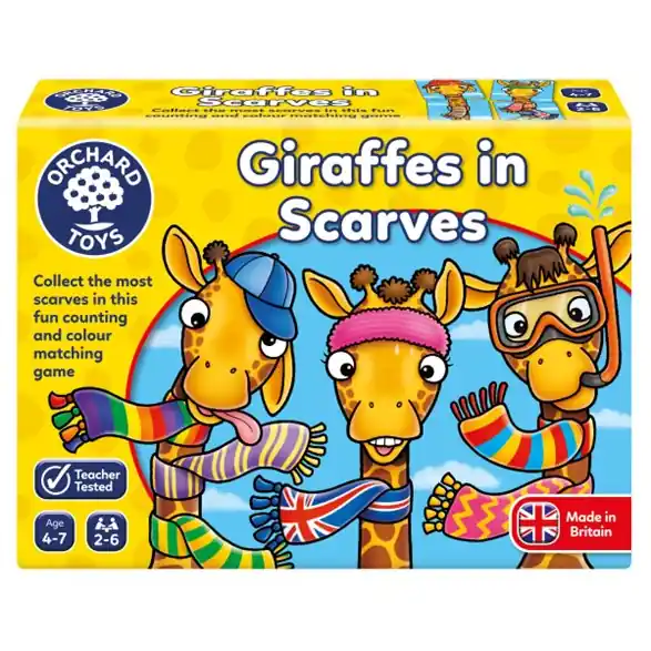 Köp online Orchard Toys Giraffes in scarves