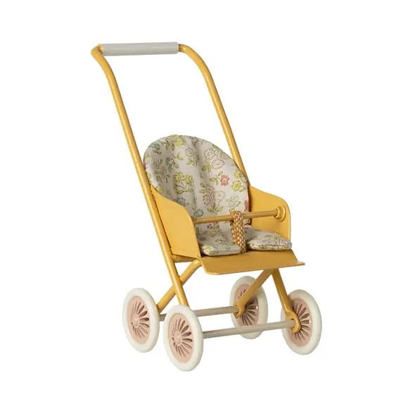 Maileg Stroller micro, yellow Nyhet