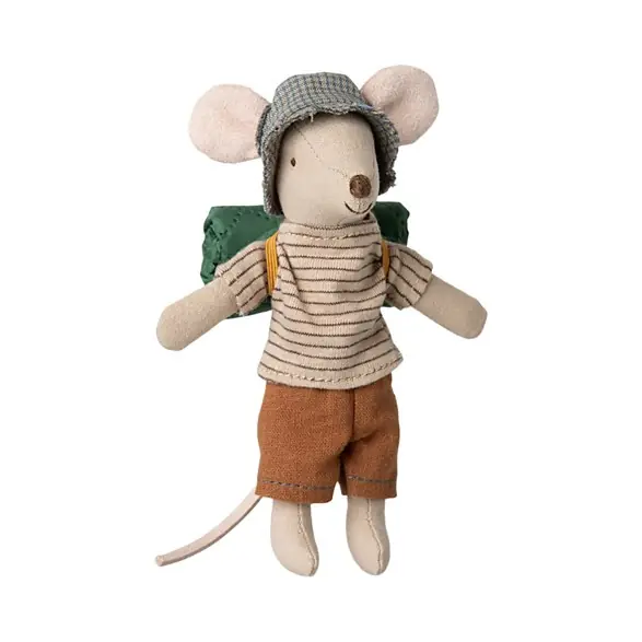 Maileg Hiker mouse, big brother thin stripes Extra rabatt