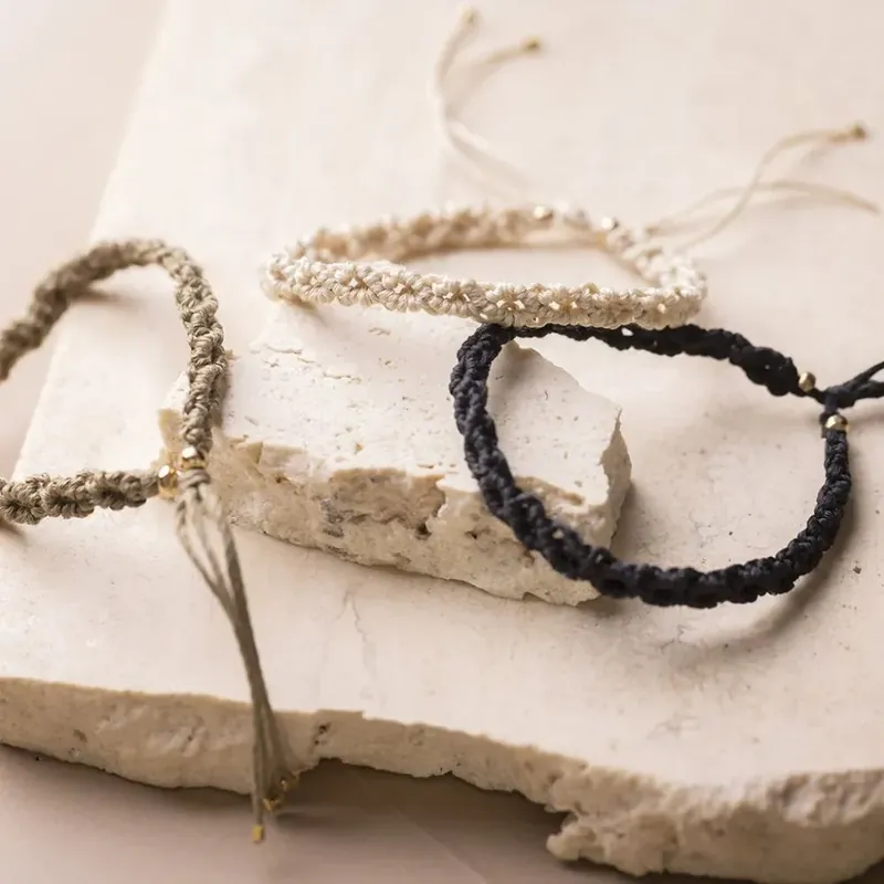 Smyckespaket - Makramé-armband, 3 st. Billigare