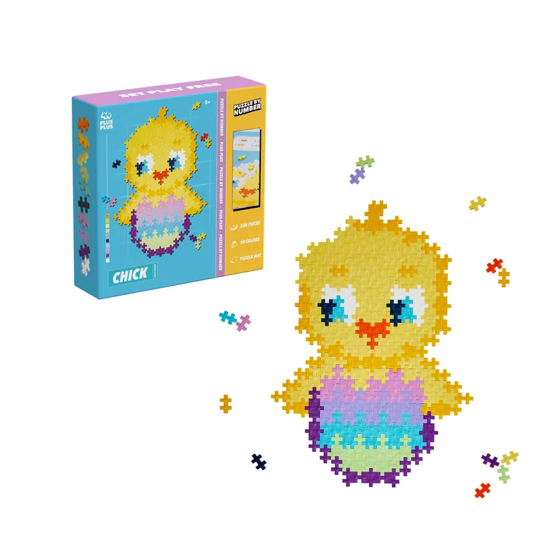 Plus-Plus - Puzzle By Number, Kyckling 250 st. Expressleverans