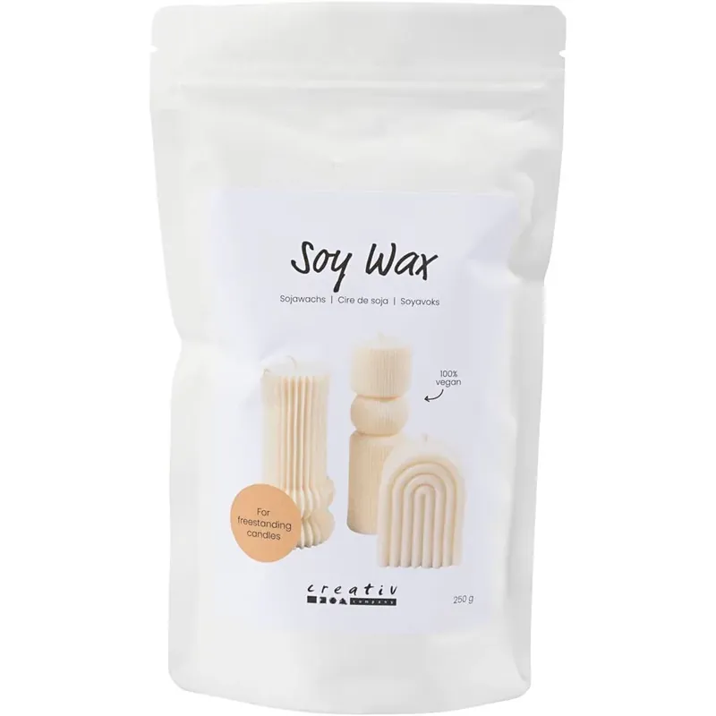 Sojavax till fristående ljus - Creme, 250 g Snabb leverans