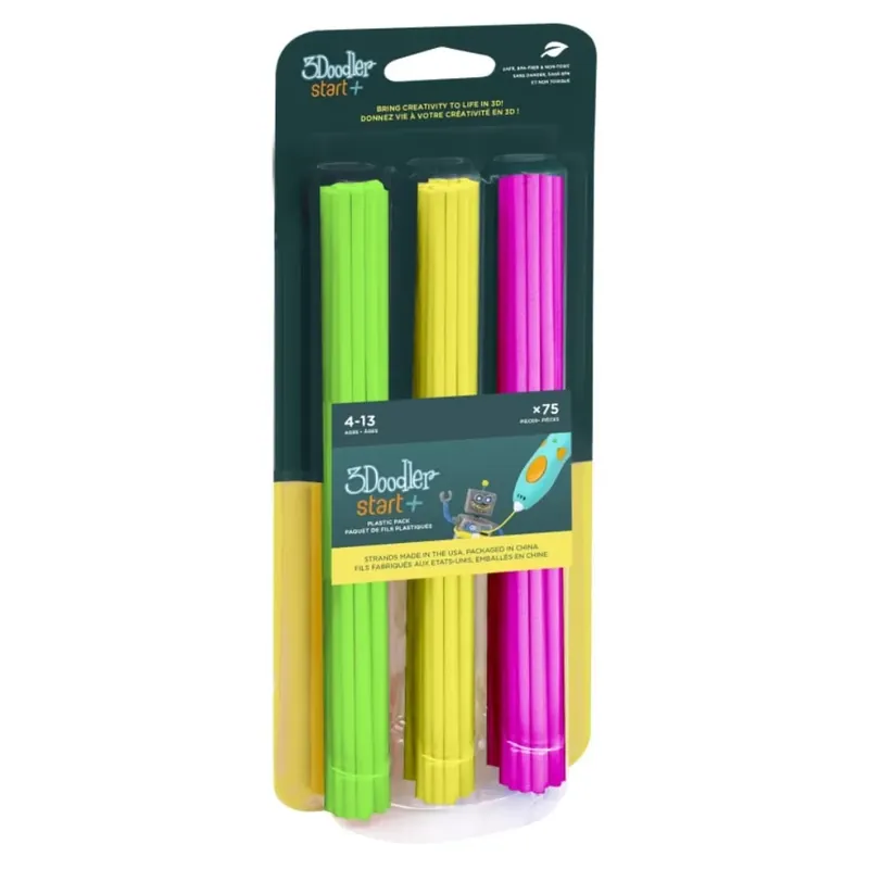 3Doodler Start+ Refill, färgmix 4, 75 st. Begränsad tid
