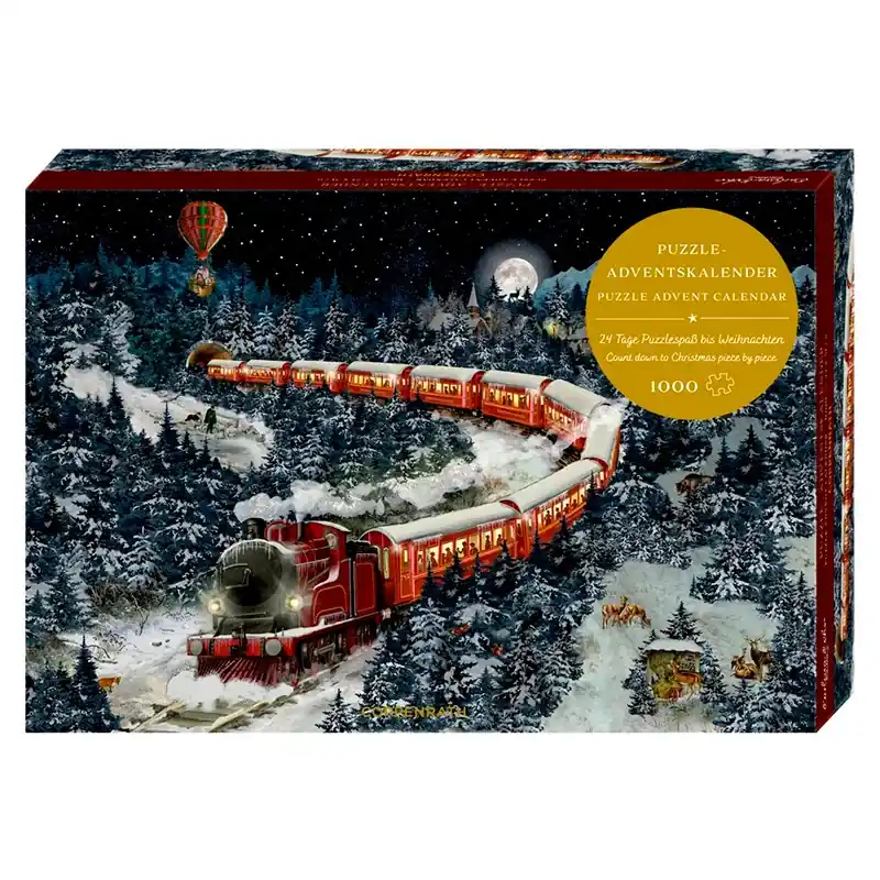 Julkalenderpussel - Jultåget, 1 000 bitar Fynd