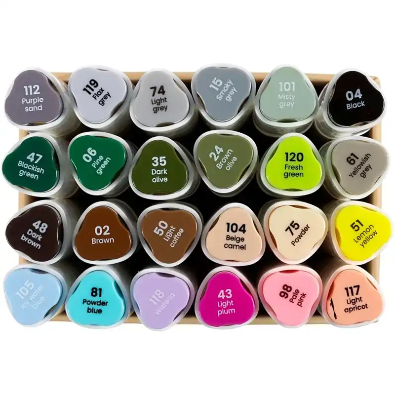 Reapris Twin Markers – Natur & pastell, 24 st.