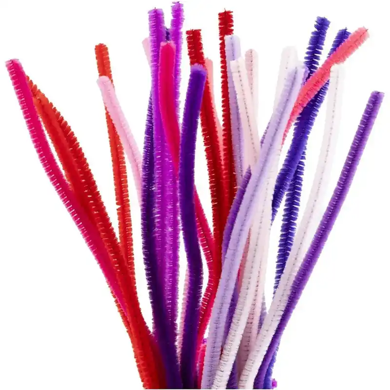 Piprensare Ø6 mm. - Lila/rosa, 25 st. Köp nu
