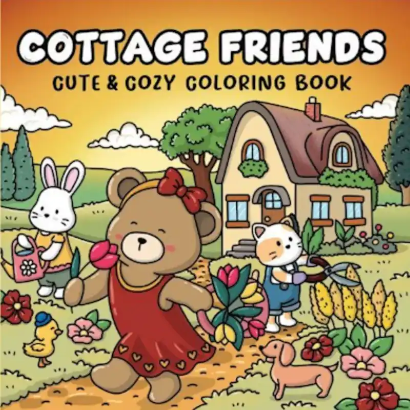 Köp nu Målarbok - Cottage Friends