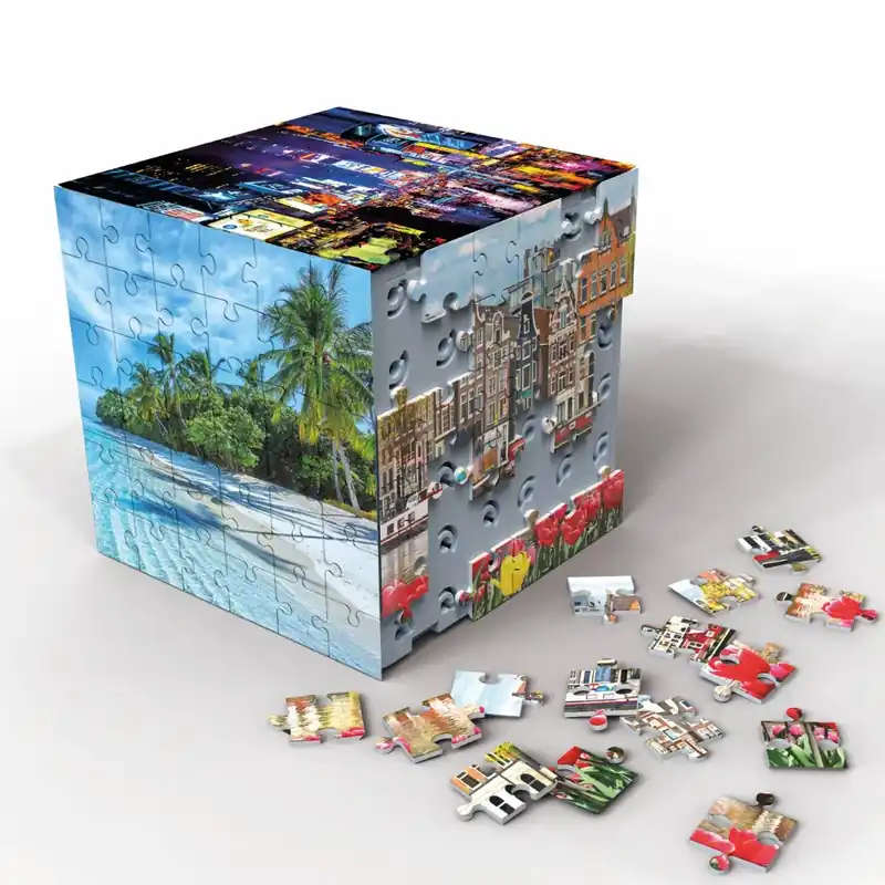 Snabb leverans 3D-pusselkub – Travel
