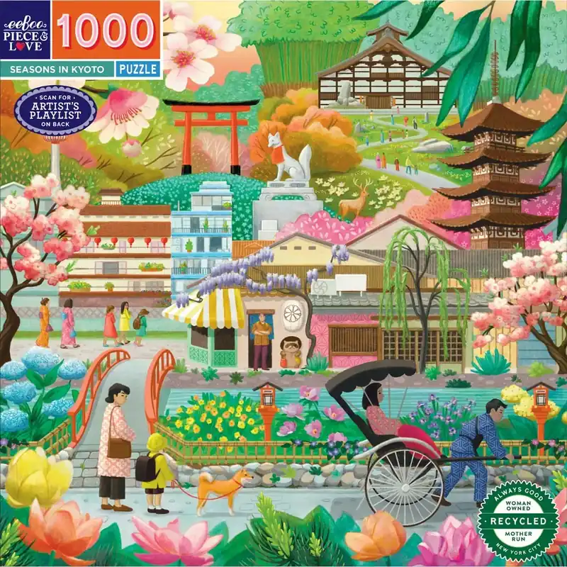 Pussel med 1.000 bitar – Seasons in Kyoto Billig