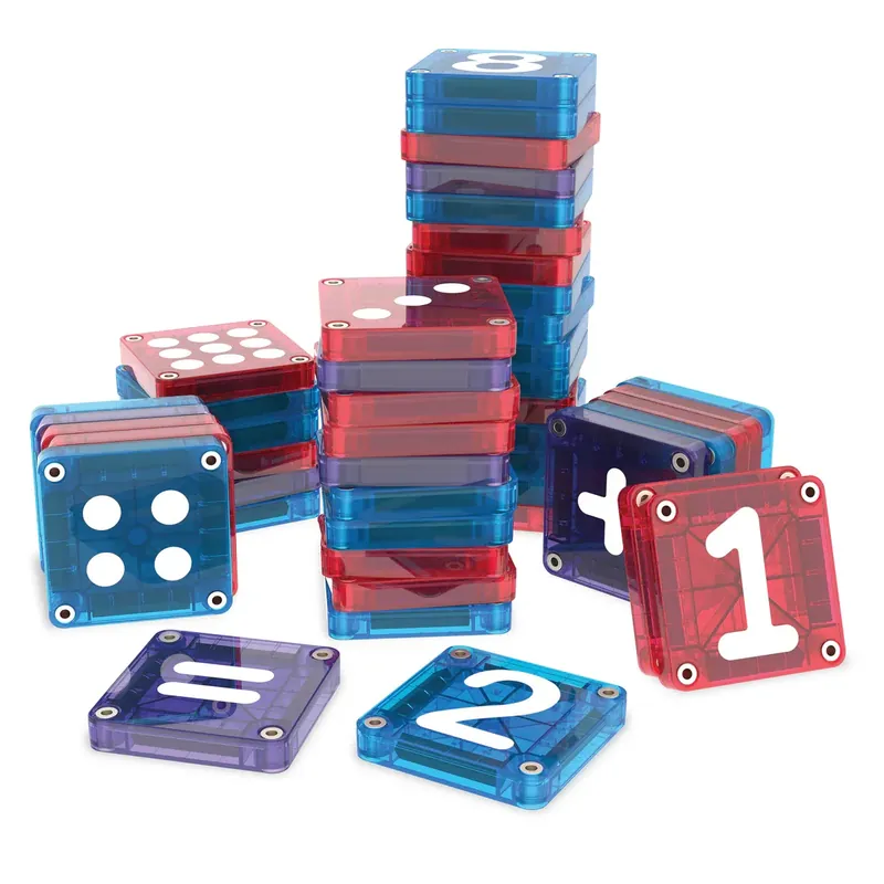 Magna-Tiles microMAGS Learn Numbers, 56 st. Rabatter